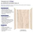 Transolid TWK604896-KI32G Titan Shower Wall Kit