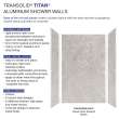 Transolid TWK604896-KI34T Titan Shower Wall Kit