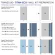 Transolid TWKE603696-KI58G Titan 60-in x 36-in x 96-in Eco Shower Wall Kit, Summit (Glossy)