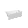 Transolid UATLN603217-R Unity AFR 60-in x 32-in x 17-in Alcove Acrylic Bathtub With Right Hand Drain, White (Glossy)