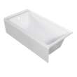 Transolid UATTR603215-L Ursula 60-in x 32-in x 15-in Alcove Acrylic Bathtub With Left Hand Drain, White (Glossy)