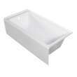Transolid UATTR603217-L Ursula AFR 60-in x 32-in x 17-in Alcove Acrylic Bathtub With Left Hand Drain, White (Glossy)