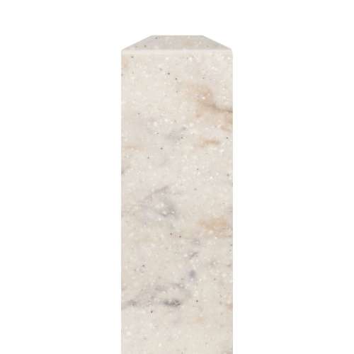 Transolid SFIM722-48V Saramar .25-in x 1-in x 72-in Flat Inside Corner Molding, Biscotti Marble Velvet