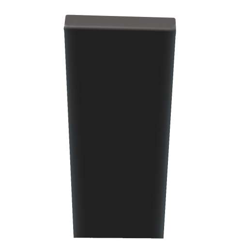 Transolid BATN961-09 .25-in x 2-in x 96-in Batten Molding, Black