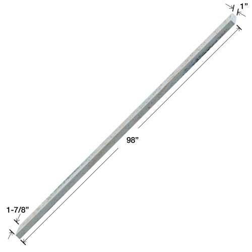 Transolid EM981-185 Lusso 1-in x 1.87-in x 98-in Transition Edge Molding, Creme Carmel