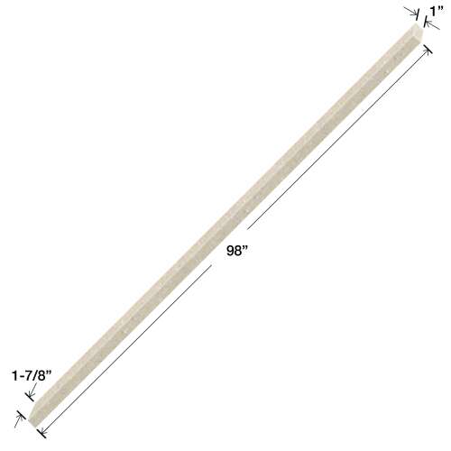 Transolid EM981-28 Saramar 1-in x 1.87-in x 98-in Transition Edge Molding, Cashew
