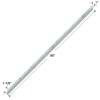 Transolid EM981-47 Saramar 1-in x 1.87-in x 98-in Transition Edge Molding, White Venito