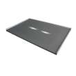 Transolid FZS4836C-40 Trimslate 48-in x 36-in Zero Threshold Shower Base with Center Drain, Dark Grey