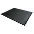 Transolid FZS5140C-09 Trimslate 51-in x 40-in Zero Threshold Shower Base with Center Drain, Black