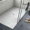Transolid FZS6036C-31 Trimslate 60-in x 36-in Zero Threshold Shower Base with Center Drain, White