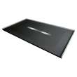 Transolid FZS6642C-09 Trimslate 66-in x 42-in Zero Threshold Shower Base with Center Drain, Black