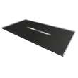Transolid FZS7236C-09 Trimslate 72-in x 36-in Zero Threshold Shower Base with Center Drain, Black