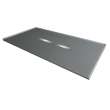 Transolid FZS7236C-40 Trimslate 72-in x 36-in Zero Threshold Shower Base with Center Drain, Dark Grey