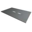Transolid FZS7248C-40 Trimslate 72-in x 48-in Zero Threshold Shower Base with Center Drain, Dark Grey