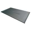 Transolid FZS7940C-40 Trimslate 79-in x 40-in Zero Threshold Shower Base with Center Drain, Dark Grey