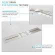 Transolid FZS6332C-31 Trimslate 63-in x 32-in Zero Threshold Shower Base with Center Drain, White