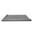 Transolid FZSDT7940C-40 Trimslate 79-in x 40-in Shower Base with Adjustable Double Threshold and Center Drain, Dark Grey