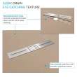 Transolid FZSP7248C-33 Trimslate Plus 72-in x 48-in Zero Threshold Shower Base with Center Drain, Beach