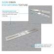 Transolid FZSP7248C-59 Trimslate Plus 72-in x 48-in Zero Threshold Shower Base with Center Drain, Ashy Grey