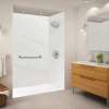 Transolid FZSR6336-31 Trimslate 63-in x 36-in Zero Threshold Tub Replacement Shower Base with End Drain, White