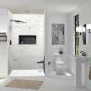 Transolid FZST7236-31 Trimslate 72-in x 36-in Shower Base with Adjustable Single Threshold and End Drain, White
