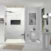 Transolid FZST7236-32 Trimslate 72-in x 36-in Shower Base with Adjustable Single Threshold and End Drain, Cameo