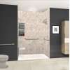 Transolid FZS7940C-32 Trimslate 79-in x 40-in Zero Threshold Shower Base with Center Drain, Cameo