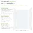Transolid PWKX60488412-531 Prodigy 60-in x 48-in x 96-in Shower Wall Kit with Extension, White Horizontal Tile