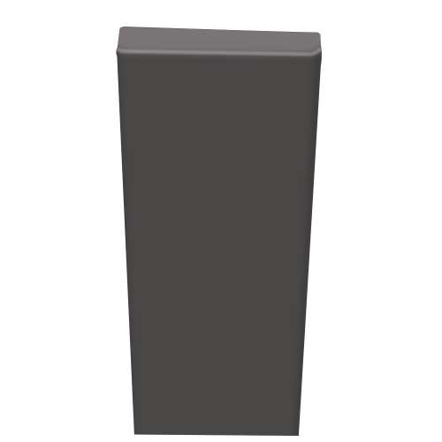 Transolid BATN961-40 Prodigy .25-in x 2-in x 96-in Batten Molding, Dark Grey