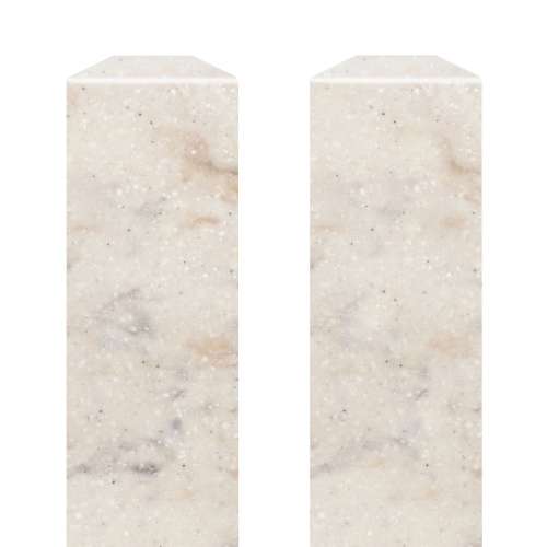 Transolid SFIM962-48V Saramar .25-in x 1-in x 96-in Flat Inside Corner Molding, Biscotti Marble Velvet