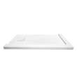 Transolid FZSDTR6336-31 Trimslate 63-in x 36-in Tub Replacement Shower Base with Adjustable Double Threshold and End Drain, White
