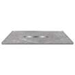 Transolid FZSP7248C-59 Trimslate Plus 72-in x 48-in Zero Threshold Shower Base with Center Drain, Ashy Grey