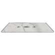 Transolid FZSP7248C-60 Trimslate Plus 72-in x 48-in Zero Threshold Shower Base with Center Drain, Calcite