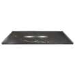 Transolid FZSP6036C-61 Trimslate Plus 60-in x 36-in Zero Threshold Shower Base with Center Drain, Sterling Black