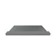 Transolid FZST7940C-40 Trimslate 79-in x 40-in Shower Base with Adjustable Single Threshold and Center Drain, Dark Grey
