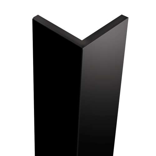 Transolid OCT962-09 1.87-in x 1.87-in x 96-in Outside Corner Trim, Black