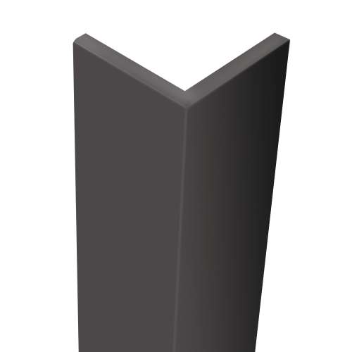 Transolid OCT962-40 Prodigy 1.87-in x 1.87-in x 96-in Outside Corner Trim, Dark Grey