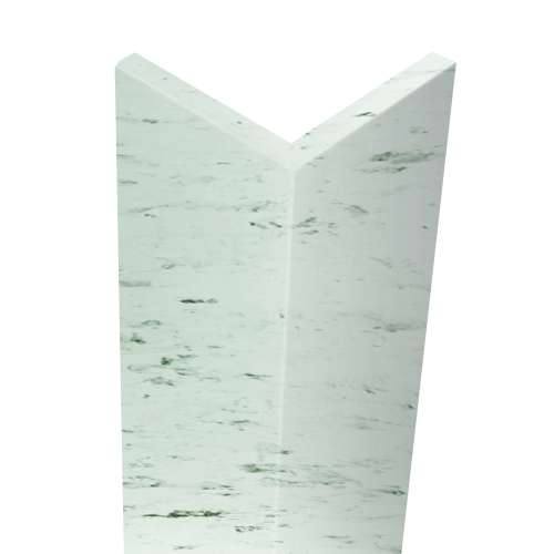 Transolid OCT962-47 Saramar 1.87-in x 1.87-in x 96-in Outside Corner Trim, White Venito