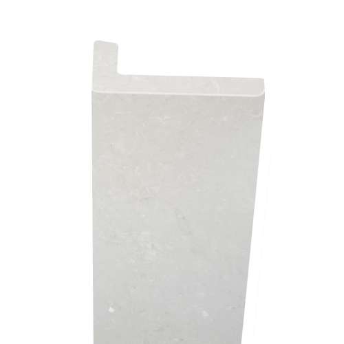 Transolid OTTK962-50 Saramar 1-in x 2-in x 96-in Over-Tile Trim, Lunar