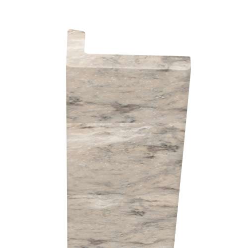 Transolid OTTK962-48 Saramar 1-in x 2-in x 96-in Over-Tile Trim, Biscotti Marble