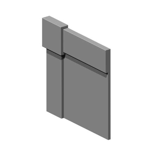 Transolid EOWTK966-40 .25-in x 2-in x 96-in Trim Kit, Dark Grey