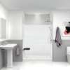 Transolid PWK603672-631 Prodigy 60-in x 36-in x 72-in Shower Wall Kit, White 3D Hexagon