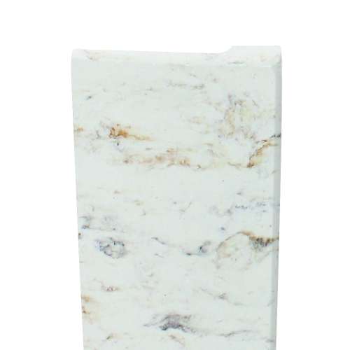 Transolid TRIM962-48 Saramar .5-in x 1.87-in x 96-in Surface Edge Trim, Biscotti Marble