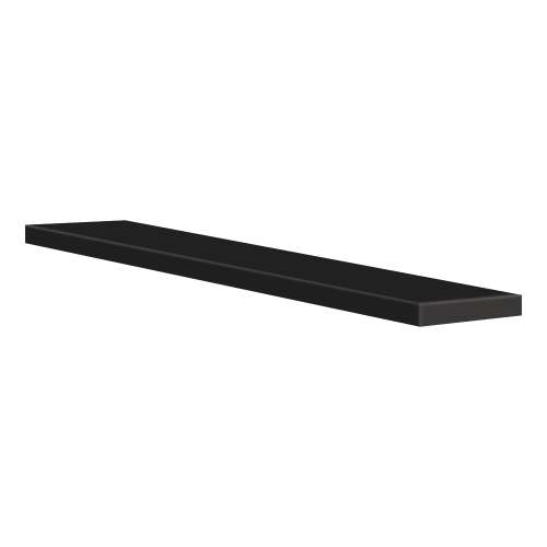 Transolid WC696-09 .5-in x 6-in x 96-in Surface Wall Cap, Black