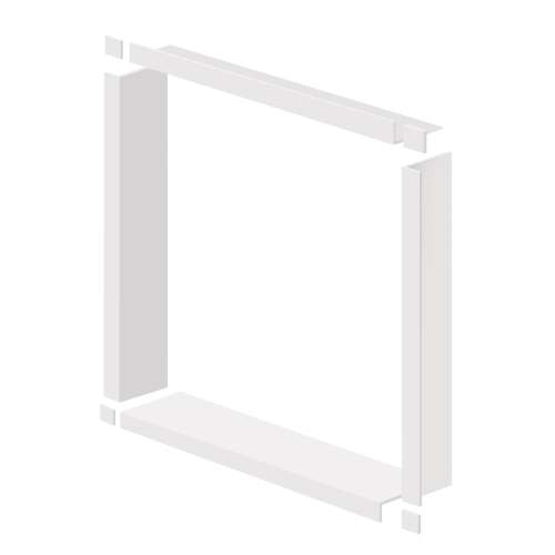 Transolid WTBK367-01 36-in x 36-in x 7.5-in Window Trim, White