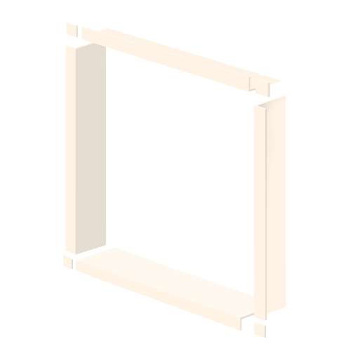 Transolid WTBK487-02 48-in x 48-in x 7.5-in Window Trim, Cameo