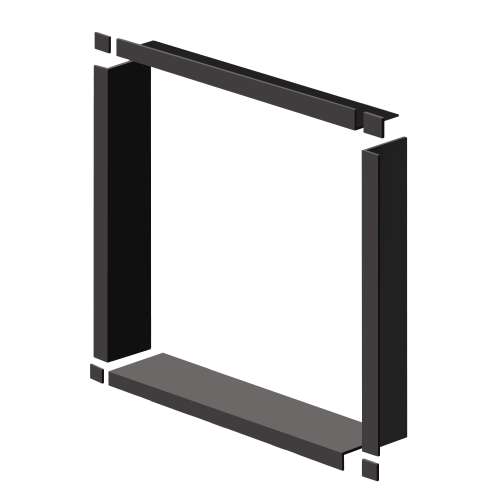 Transolid WTBK547-09 54-in x 54-in x 7.5-in Window Trim, Black