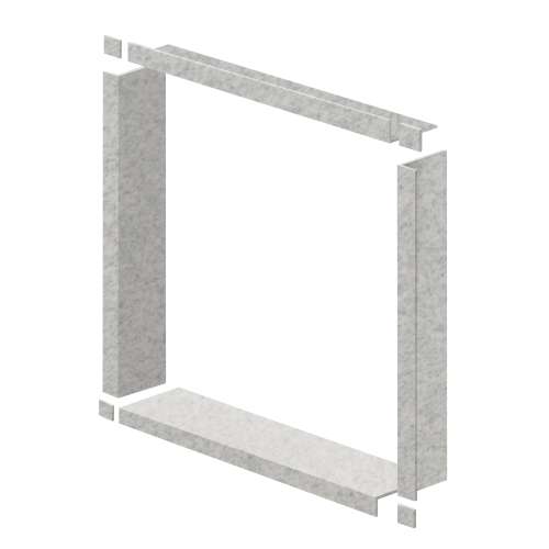 Transolid WTBK547-27 Saramar 54-in x 54-in x 7.5-in Window Trim, Grey Beach