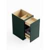 18-in x 24-in x 35-in Ready To Assemble Slim Shaker Double Trash Can Pull-Out Base Cabinet, Green, BWB18-D-RTA-FR02-GR