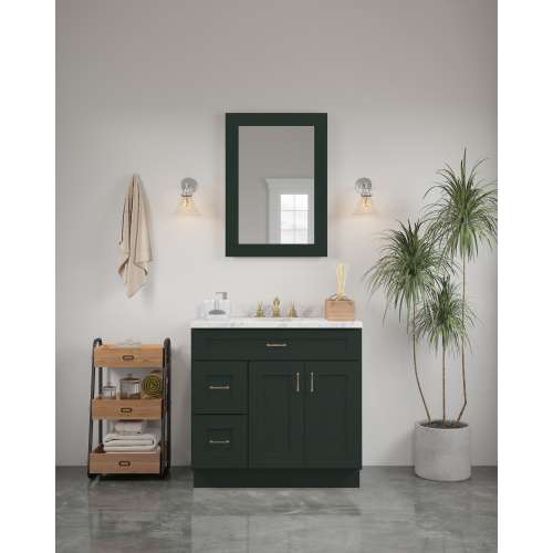 24-in x 34-in Shaker Framed Vanity Mirror, Green, VM2434-MR-FR01-GR